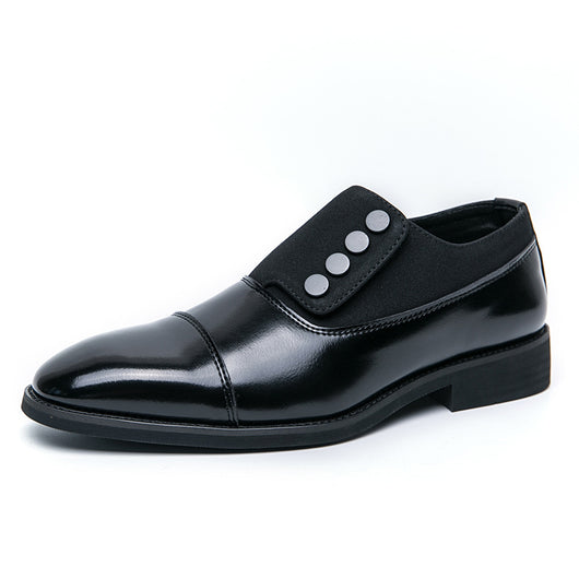 Zapatos de Cuero Slip-On con Punta Redondeada para Hombre - Image 6