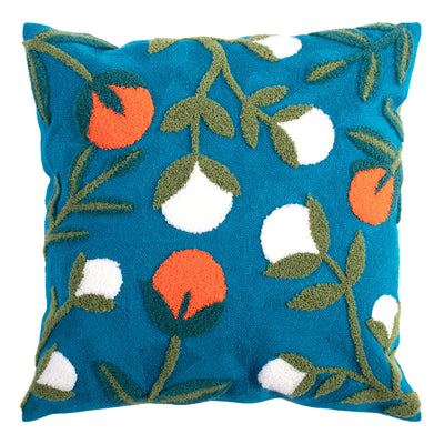 Funda de Almohada de Algodón Americano con Bordado Azul Adorable - Image 3