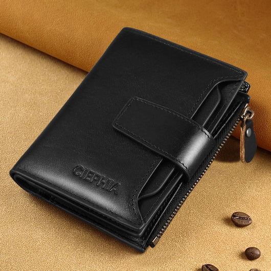 Billetera de Cuero para Hombre con Protección Antirrobo y Monedero - Image 7