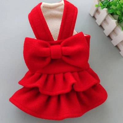 Vestido Navideño para Mascotas en Colores Sólidos - Image 4