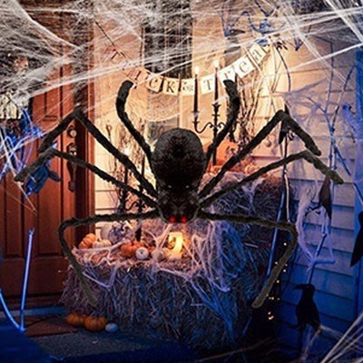 Decoración Halloween Araña Gigante y Fantasma Esponjoso para Casa Embrujada - Image 14