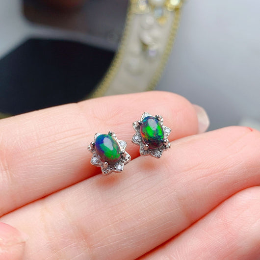 Aretes de Plata 925 con Piedras de Colores Naturales - Image 6