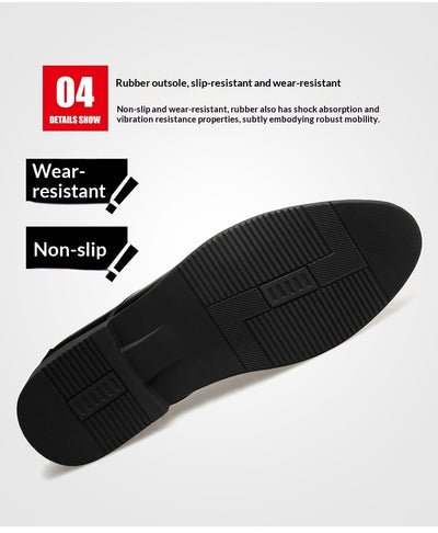Zapatos Formales de Cuero Genuino para Hombre Talla Extra Grande - Image 19