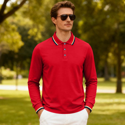 Polo Jacquard Casual para Hombre - Secado Rápido y Transpirable - Image 17