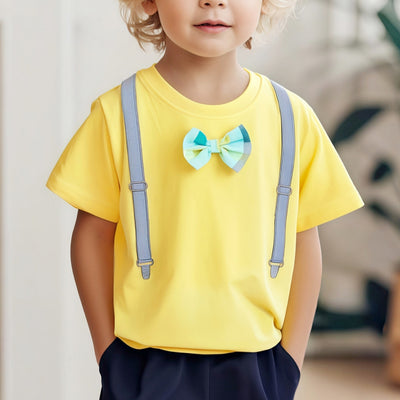 Camiseta Infantil de Algodón con Bordados Delicados