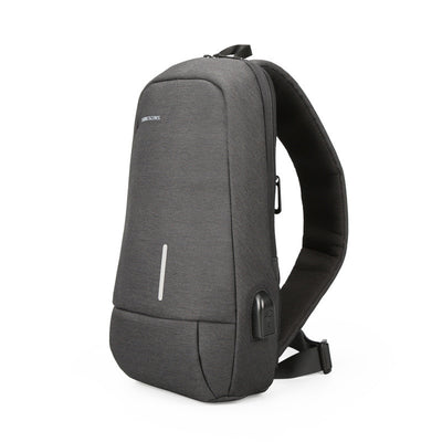 Bolsa Mensajero para Hombre con Carga USB Estilo Coreano - Image 9