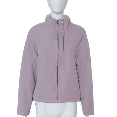 Abrigo Acolchado de Algodón con Cuello de Terciopelo para Mujer - Image 7