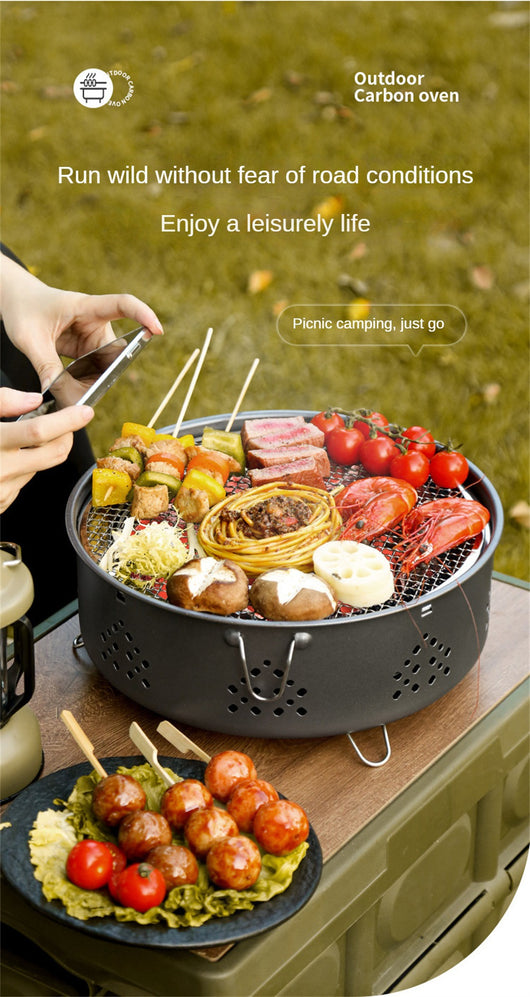 Parrilla Portátil de Acero Inoxidable para Camping y Asados al Aire Libre - Image 19