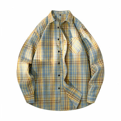 Camisa-Chaqueta Casual de Cuadros para Hombre - Image 2