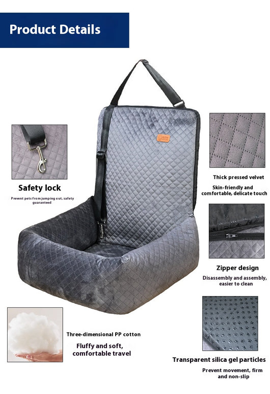 Cama Cómoda para Mascotas en Auto - Cojín de Viaje - Image 15