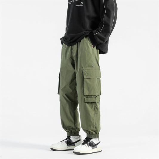 Pantalones Cargo Holgados con Bolsillos y Puños Ajustables - Image 2
