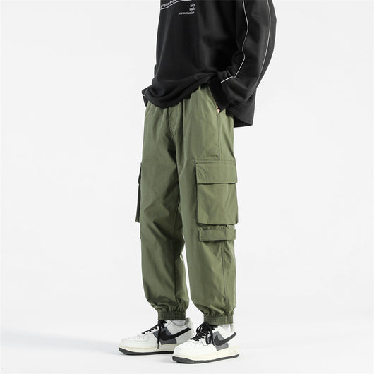 Pantalones Cargo Holgados con Bolsillos y Puños Ajustables - Image 2