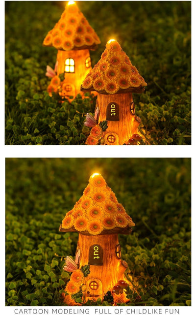 Lámpara Solar Decorativa Árbol Casa de Jardín para Exteriores - Image 15