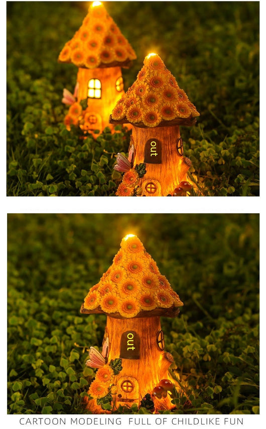 Lámpara Solar Decorativa Árbol Casa de Jardín para Exteriores - Image 15