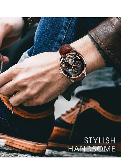 Reloj Automático Mecánico para Hombre con Esqueleto Visible y Resistencia al Agua - Image 16