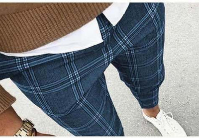 Pantalones Casuales de Cuadros para Hombre - Corte Moderno y Versátil - Image 10