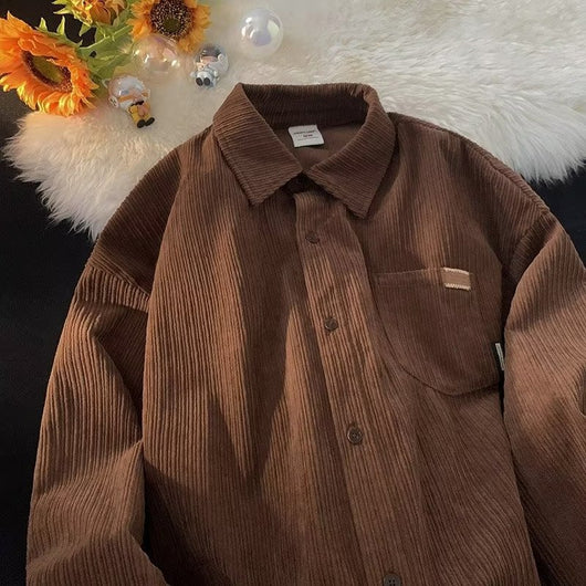 Camisa Retro Suelta Unisex Otoño - Estilo Casual Versátil - Image 9