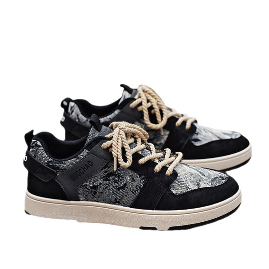Tenis Casuales Hombre Diseño Artístico Pintura Óleo Tendencia Estudiante Zapatos Deportivos - Image 6