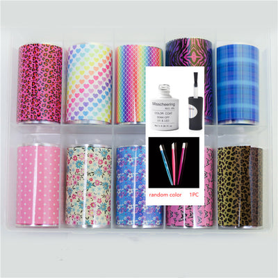 Set de 12 Láminas Decorativas para Uñas - Transferencias Nail Art - Image 44