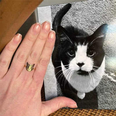 Anillo de Plata Personalizado con Foto de Mascota - Image 5