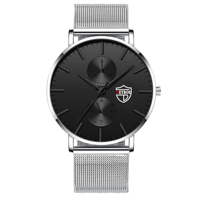 Reloj de Hombre Elegante con Malla Chapada al Vacío - Image 8