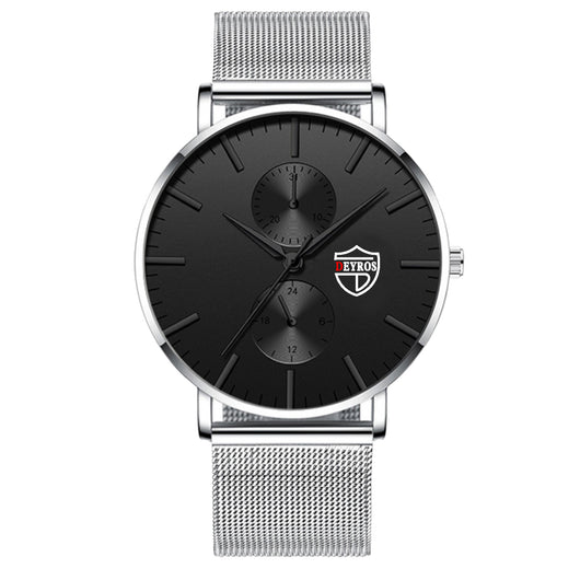Reloj de Hombre Elegante con Malla Chapada al Vacío - Image 8
