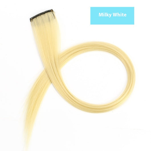 Extensiones de Cabello Teñido con Mechones de Colores Vibrantes - Image 21
