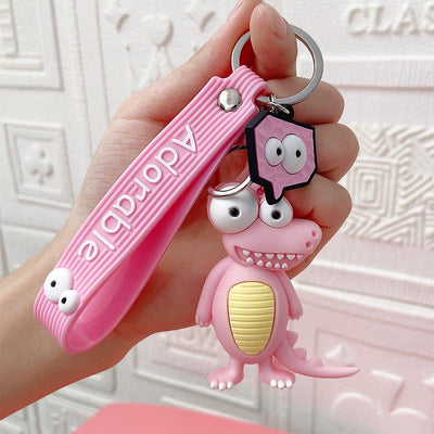 Llavero Adorable Elefante y Vaca de Ojos Grandes - Colgante Kawaii de Resina Epoxi - Image 14