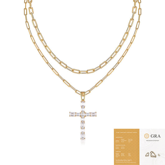 Collar de Plata S925 con Moissanita Doble Luz - Accesorio de Lujo Minimalista para Mujer - Image 10