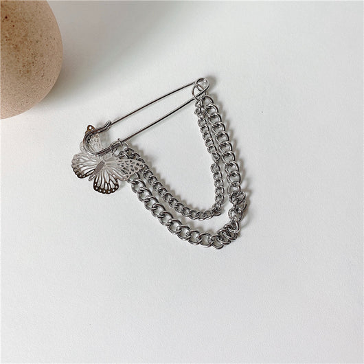 Broche Cadena Mariposa Retro Coreano - Accesorio Metal Tendencia Street Fashion - Image 5