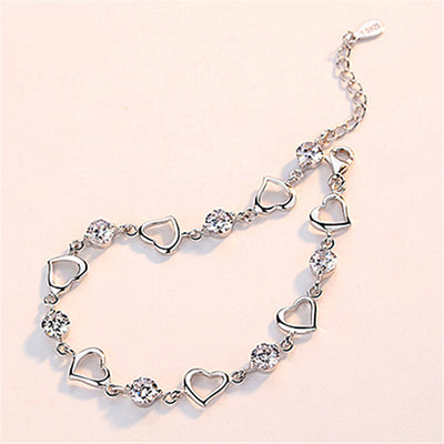 Collar Corazón a Corazón con Diamantes Blancos - Joyería Trendy - Image 2