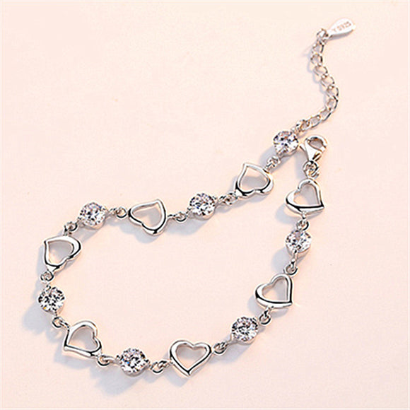 Collar Corazón a Corazón con Diamantes Blancos - Joyería Trendy