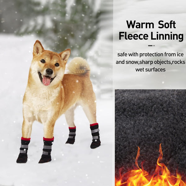 Botitas Térmicas Acolchadas para Mascotas - Otoño e Invierno