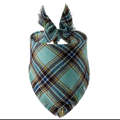 Pañuelo Triangular para Perro con Borlas y Patrón Escocés - Image 21