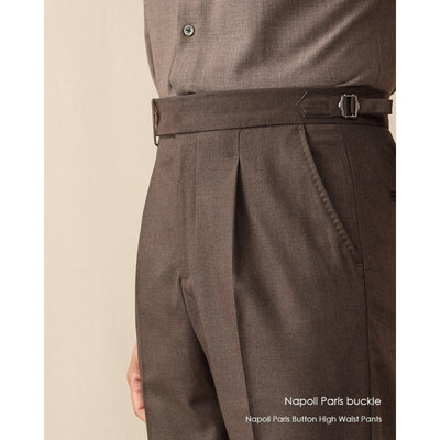 Pantalón de Vestir Cintura Alta Hombre Primavera Verano Corte Recto - Image 2