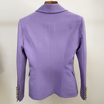 Traje Slim Fit con Botones de Cabeza de León - Image 9