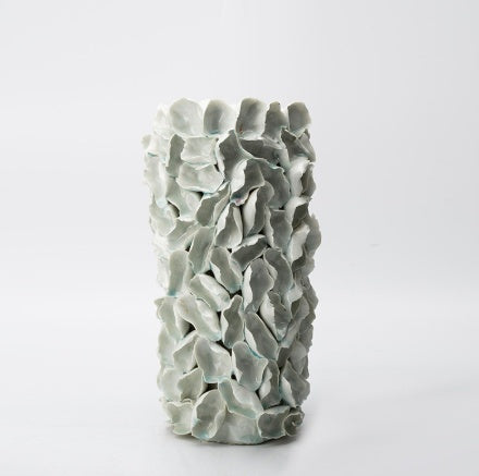 Jarrón Cerámico Wabi-Sabi Escultural para Sala de Estar - Image 10