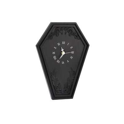 Reloj de Pared Estilo Gótico Ataúd Negro - Diseño Oscuro - Image 5