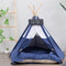 Casita Cama para Perros Pequeños y Medianos - Carpa Canvas con Estructura de Madera
