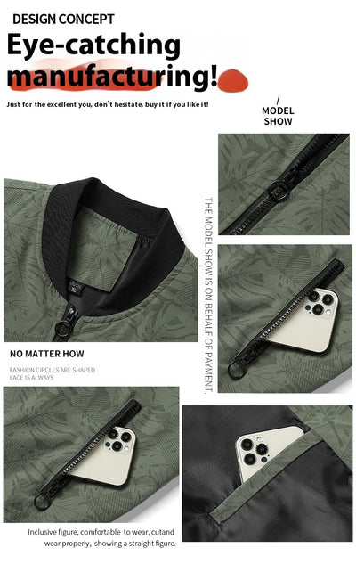 Chaqueta Casual para Hombre Primavera Otoño - Diseño Moderno con Bolsillos - Image 22