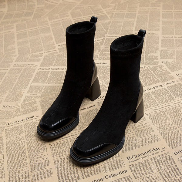 Botas Martin Skinny de Cuero Genuino para Mujer