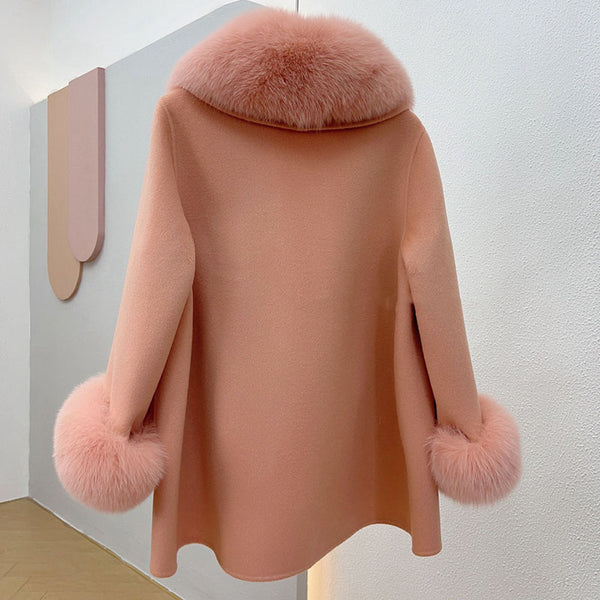 Capa de Lana Pura para Otoño e Invierno