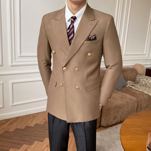 Saco Cruzado Slim Fit para Hombre - Estilo Casual Moderno - Image 4