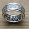 Vajra Daming Mantra Vintage Thai Plateado Ring Size14