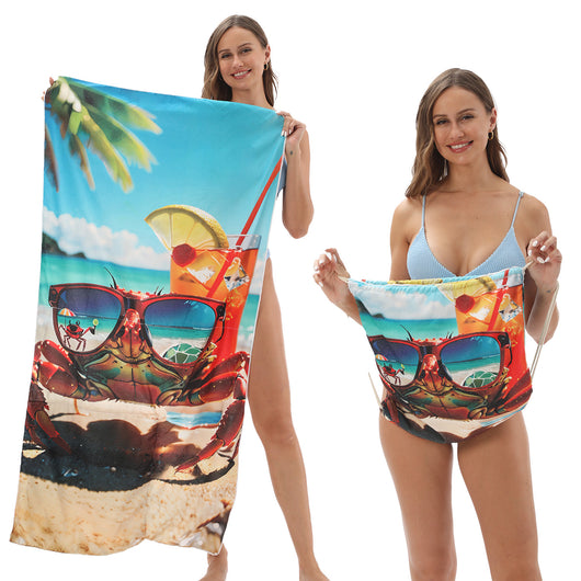 Toalla de Playa Transformable con Bolsa de Almacenamiento - Image 24