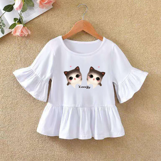 Playera Infantil con Mangas Volantes - Ideal para Verano - Image 14