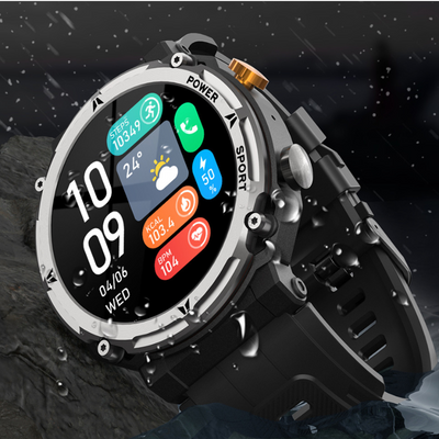 Reloj Inteligente de Monitoreo Cardíaco, Presión y Oxígeno con Control por Voz
