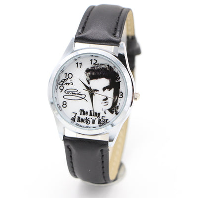 Reloj de Cuarzo Casual Unisex con Patrón Elvis y Correa Ajustable - Image 10
