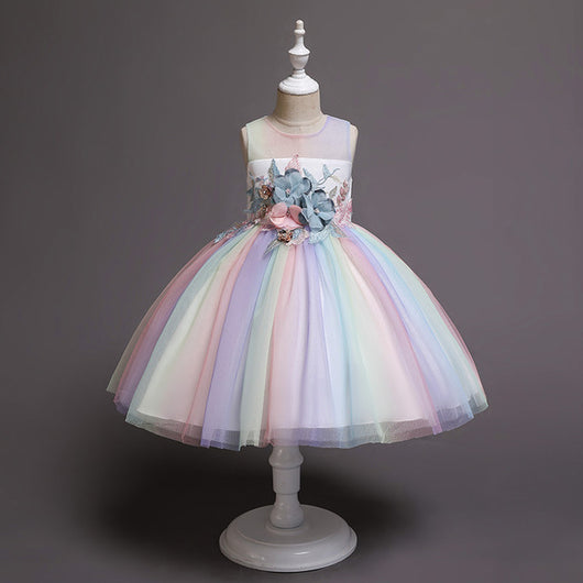 Vestido de Dama de Honor para Niña de 1 Año - Diseño Floral Elegante - Image 15