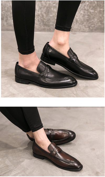 Zapatos de Cuero Británico sin Cordones - Comodidad Casual - Image 27